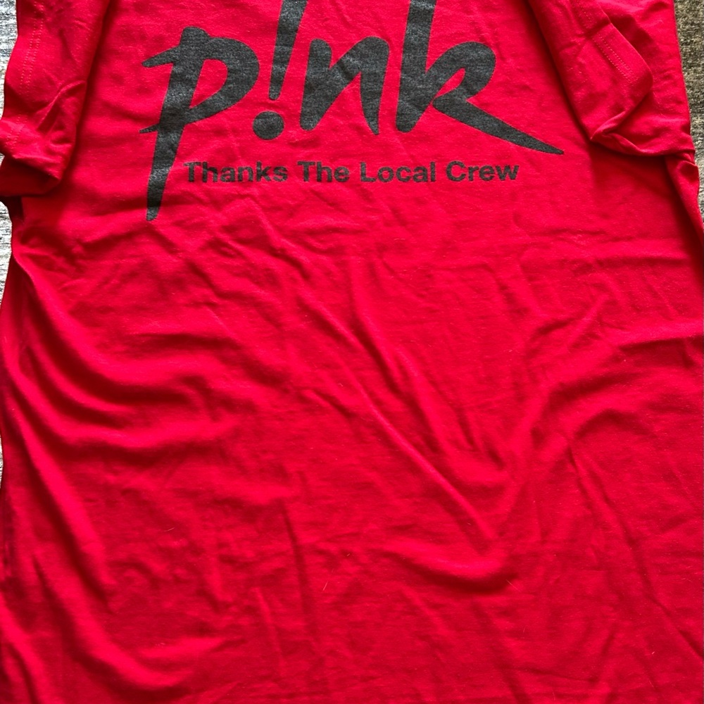 Pink official crew member tour tee